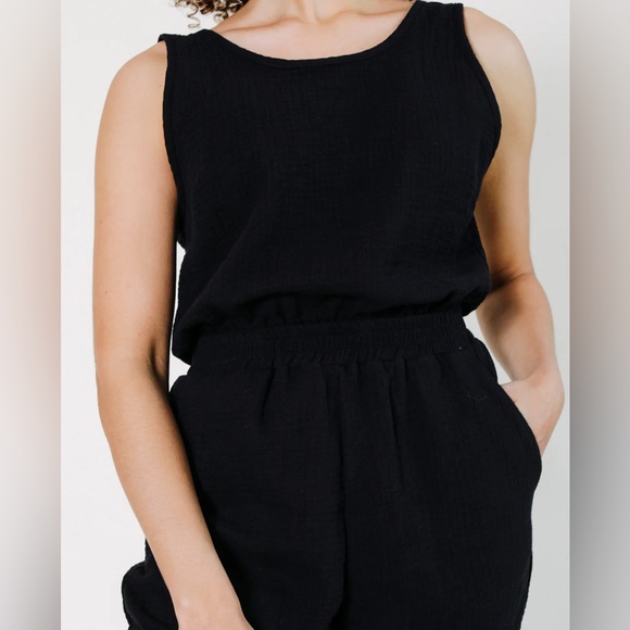 Poplinen Jameela Organic Cotton Jumpsuit - Grey - Size 1X - Like new - Picture 3 of 16